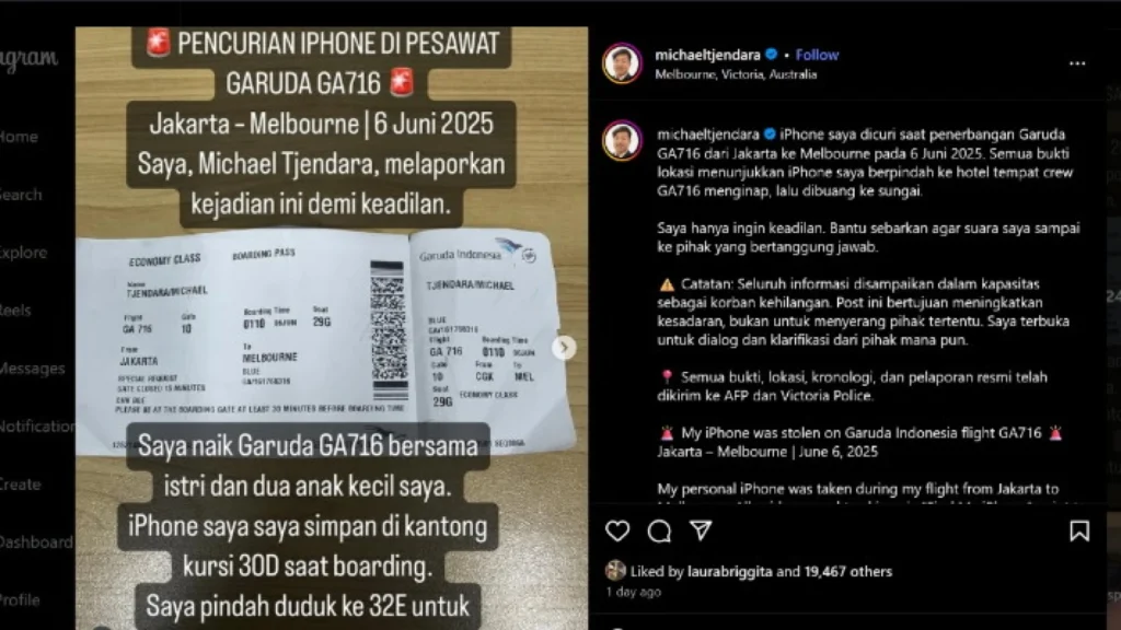 Kejadian Menarik di Garuda Indonesia: iPhone Hilang dan Tindak Lanjut Maskapai