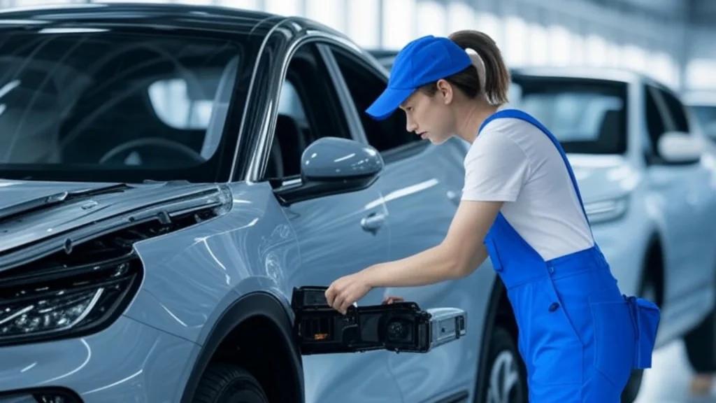 Aion Indomobil Mulai Produksi Mobil Listrik Aion V di Indonesia