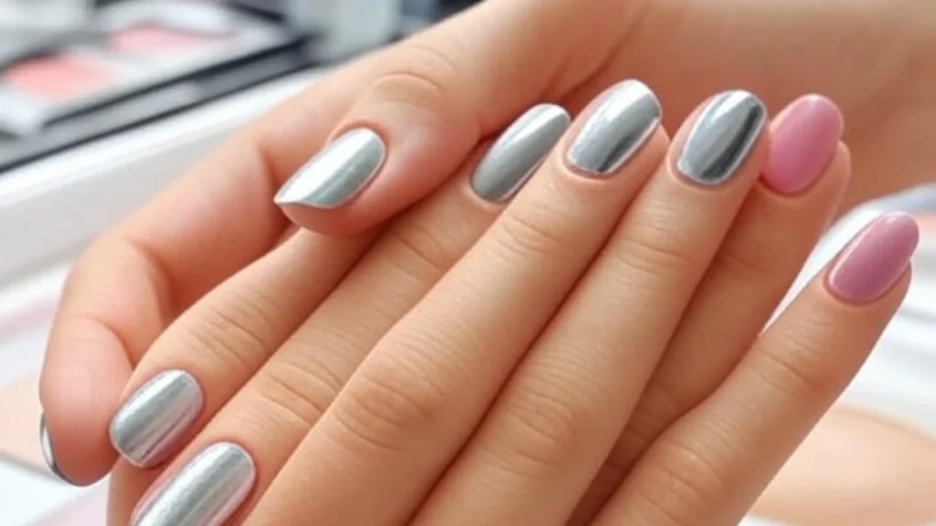 Tren Nail Art 2025: Chrome Nails dan Soft Blush Nails