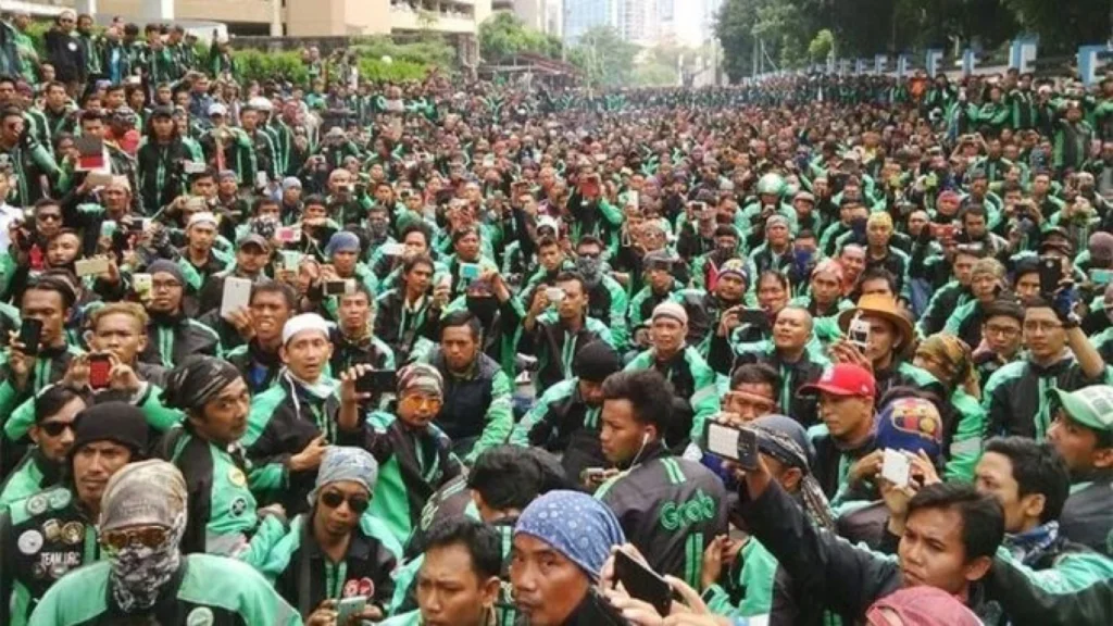 Aksi Unjuk Rasa Pengemudi Ojek Online di Jakarta: Lima Tuntutan Besar Diajukan