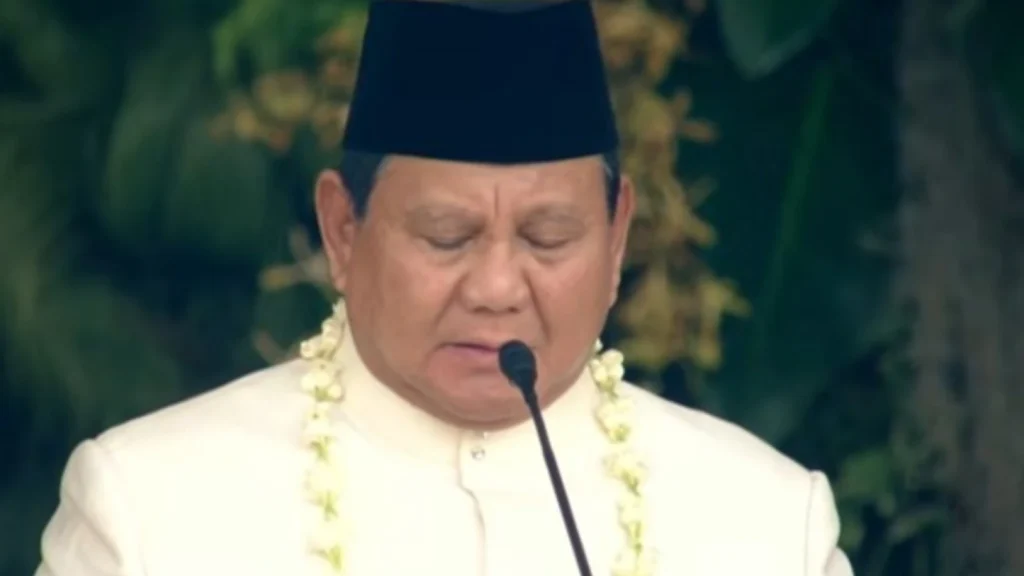 Presiden Prabowo Subianto Membacakan Teks Proklamasi di HUT ke-80 RI
