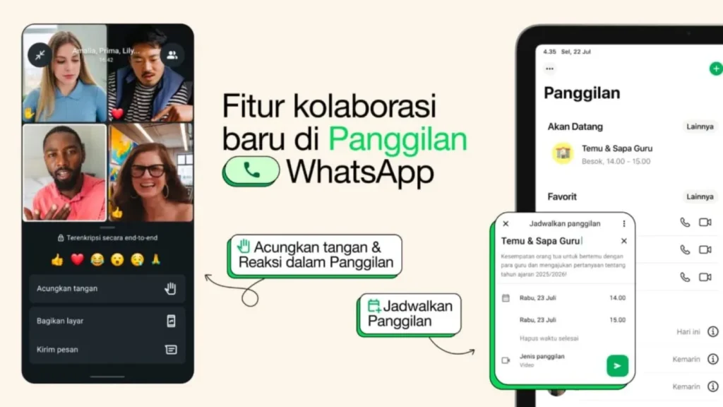 WhatsApp Luncurkan Fitur Baru untuk Peningkatan Telepon Grup