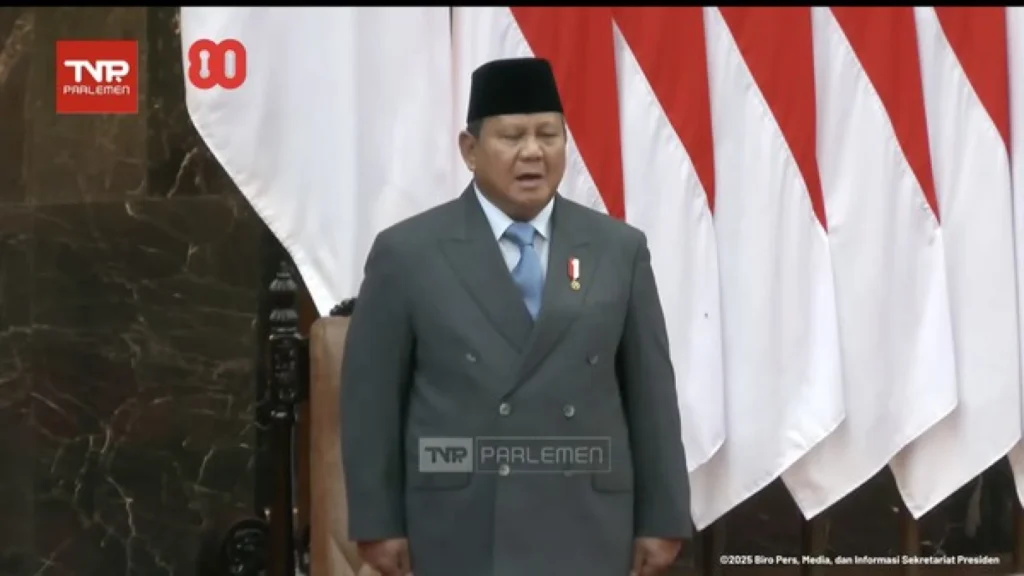 Prabowo Subianto Soroti Masalah Perbatasan dalam Sidang Tahunan MPR
